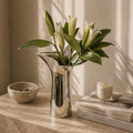 The Chrome Petal Vase